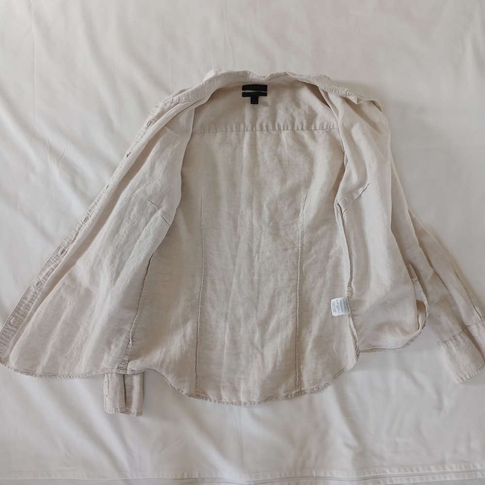 J. Crew Light Beige Casual Button Down Shirt - Picture 5 of 5